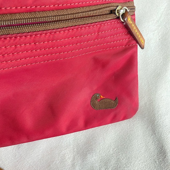 Dooney & Bourke Womens Red Triple Zip Adjustable Strap Crossbody Travel Bag - Picture 8 of 8